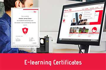 Leica Geosystems AG e-learning certificates