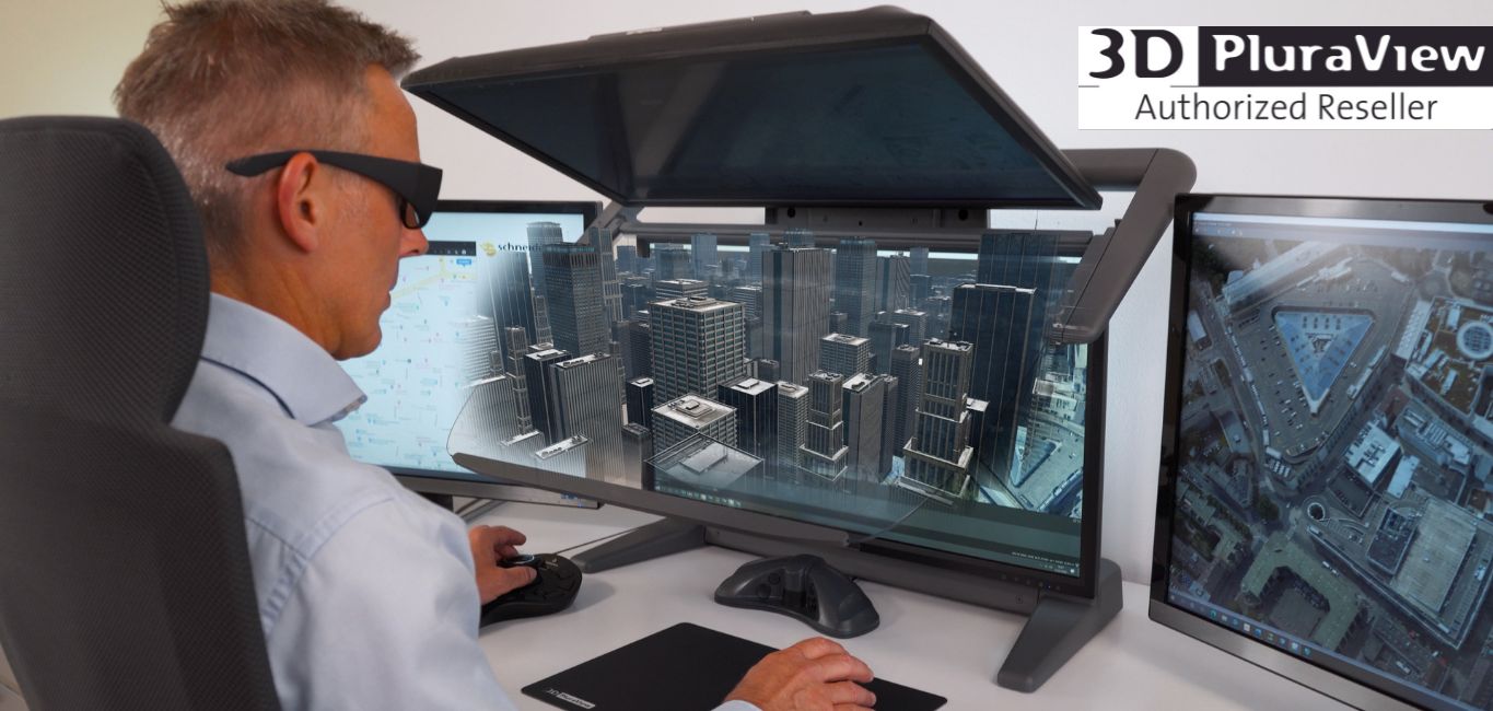 3D PluraView Στερεοσκοπικές Οθόνες - Για εφαρμογές GIS, VR και Imaging